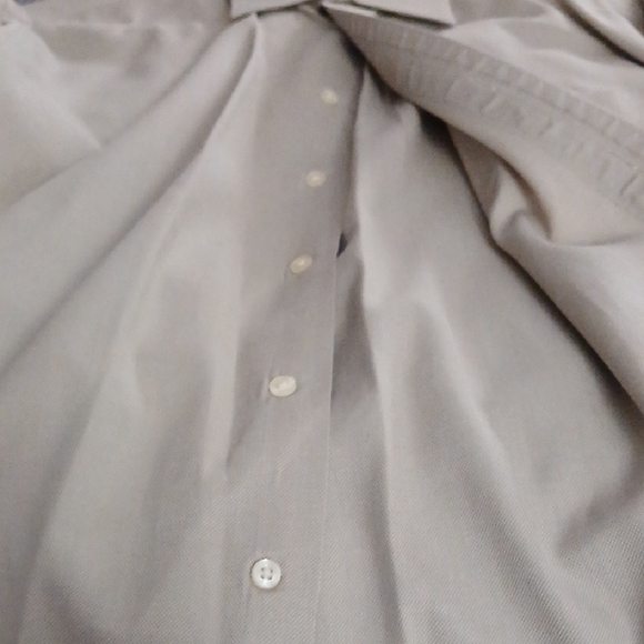 Men's Beige Casual Button Down Shirt - Picture 8 of 8